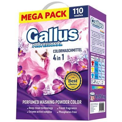 GALLUS Professional 4v1 Prášok na pranie. 6,05kg Color